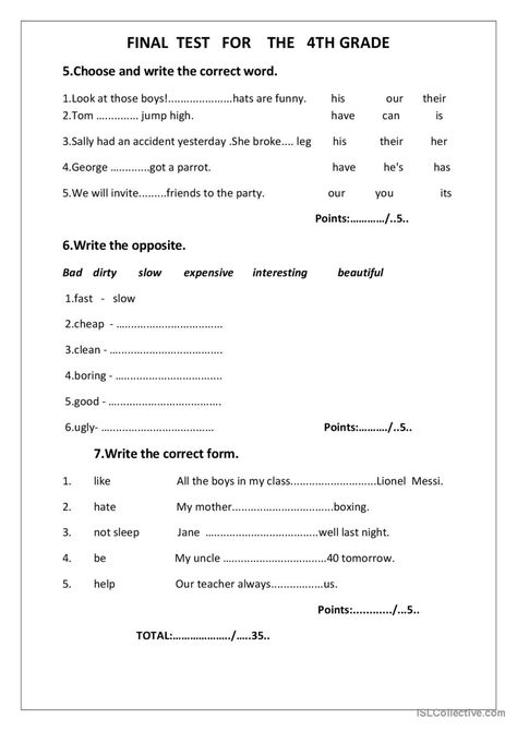 Year 4 English Worksheets, 4th Grade English Worksheets, Grade 4 English Worksheets, 6th Grade English Worksheets, English Exam Papers, 4th Grade Worksheets, 4th Grade Reading Worksheets, 6th Grade English, Free English Worksheets