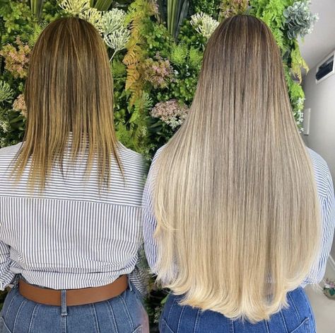 Mega loiro renovado com Mega Hair! Blonde Long Hair Extensions, Platinum Blonde Hair Extensions Long, Mega Hair, Queen Hair, Happy Hair, Hair Extensions, Short Hair, Virginia, Hair