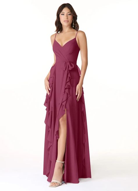 Azazie Peyton Bridesmaid Dresses | Azazie Azazie Peacock, Bridal Party Dress Ideas, Mulberry Bridesmaid Dresses, Mauve Bridesmaid Dress, Rust Bridesmaid Dress, Bridal Party Dress, Party Dress Ideas, Morgan Dress, Bridesmaid Dresses Azazie