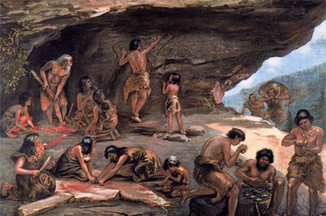 Language and Spiritual culture in Old stone age Stone Age People, Paleolithic Period, American Indian Artwork, Stone Age Art, Prehistoric Man, Istoria Artei, Hunting Art, Banana Art, Early Humans