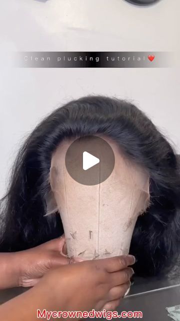 🔥10% off code: HAPPYMOM10🔥 on Instagram: "Clean plucking tutorial 🥰#howtopluck #mycrownedwigs #wig #wigs" Wig Plucking Tutorial, Wig Plucking, Wig Tutorial, Sewing Tutorials, Wigs, On Instagram, Beauty, Instagram