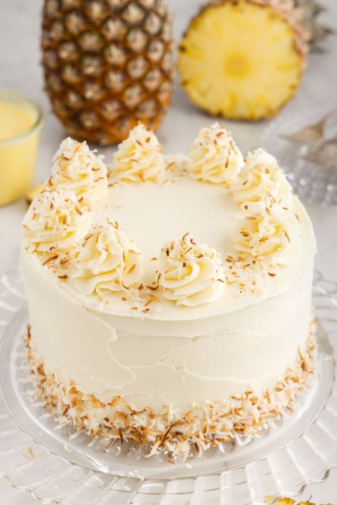 Pineapple And Coconut Cake, Coconut And Pineapple Cake, Coconut Pineapple Upside Down Cake, Pineapple Coconut Cream Cake, Coconut Pineapple Cake From Cake Mix Boxes, Coconut Easter Cake, Pineapple Coconut Cake, Coconut Cake Decoration Ideas, Coconut Cake Easter