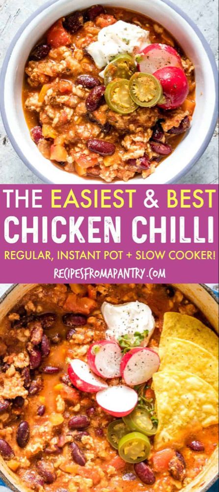 Chicken Chilli Recipes, Chilli Recipe Crockpot, Ground Chicken Chili Recipe, Instant Pot Chicken Chili, Ground Chicken Chili, Crockpot Chicken Chili Recipes, Healthy Chicken Chili, Easy Chicken Chili, Chicken Chilli