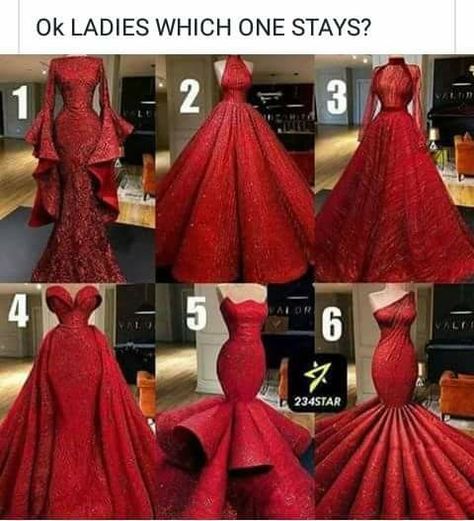 Beautiful red dresses or  Christmas, Valentines, or any occasion. Dresses Swareh, Debut Gowns, Couture Dior, S Tag, Bling Wedding, Christmas Costume, فستان سهرة, Nigerian Wedding, Prom Outfits