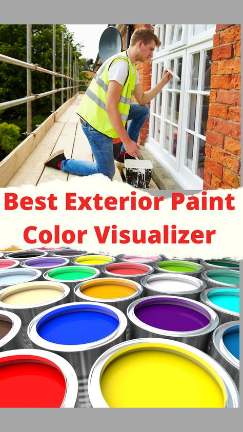 Choosing the best exterior paint color for your house can be tough. But now, with the help of a virtual painting simulator, it's easier than ever! This handy tool will allow you to see how each and every paint color looks on your home before you make a decision. So why wait? Try out the best exterior paint color visualizer today! Hoa Approved Exterior Paint Colors, Exterior Paint Finish Guide, Exterior Painting Tips, How Much Paint Do I Need For Exterior, Cyberspace Exterior Paint, Paint Color Visualizer, Cloverdale Paint, Ppg Paint Colors, Paint Visualizer