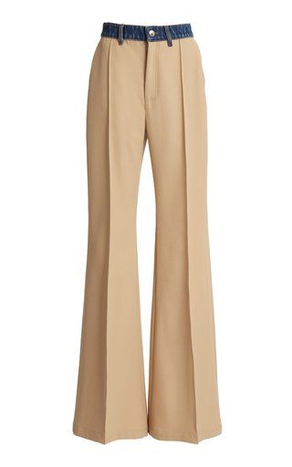 Women's Chloé Resort 2023 Collection | Moda Operandi Leather Corset Dress, Gabardine Pants, Chloe Fashion, Resort 2023, Professional Wardrobe, Fantasy Gowns, Leather Corset, 2023 Collection, Denim Details