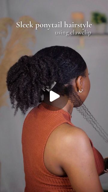 Natural Hair | Content Creator 🇳🇬 on Instagram: "Do you find it easy to sleek down your Natural hair? 

A Clawclip low ponytail will always eat 🥰 || Say something nice in the comments if you like how it turned out ❤️

If you still struggle with getting your natural hair sleek, here’s some tips that might help:

📌 start on stretched Natural hair - I usually put my hair in 8 big braids to stretch it

📌 work in small sections- this help your hair sleek down better

📌 dampen your hair to activate the gel and use a gel with strong hold - like the @keracareofficial Moisturizing Gel.
⁣⁣
⁣
⁣
.⁣
.⁣

#naturalhairblogger #naturalhairreels
#clawcliphairstyle #naturalhairtutorial #naturalhairstyle

Natural hairstyle, Naturalhairtips, claw clip hairstyle, 4c hair, Blackgirlhairstyles,Long natural Hairstyle 4c Hair, Stretched Natural Hair, Hair Sleek, Claw Clip Hairstyle, Hair Content, Clip Hairstyle, Sleek Ponytail Hairstyles, Big Braids, Say Something Nice