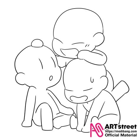 Chibi Body, Chibi Sketch, Anime Base, 캐릭터 드로잉, Drawing Expressions, Drawing Templates, Art Street, Chibi Drawings, Anime Drawings Tutorials