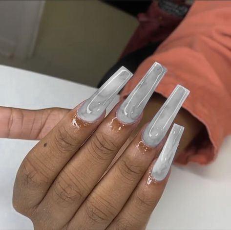 Cut Nails, How To Cut Nails, White Acrylic Nails, Cute Acrylic Nail Designs, Nail Nail, Fire Nails, Classy Nails, Pretty Acrylic Nails, Nails Inspo