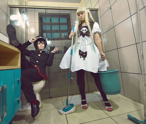 Nene Yashiro cosplay toilet-bound hanako-kun Hanako And Nene Cosplay, Yashiro And Hanako Cosplay, Duo Cosplay Ideas, Toilet Bound Hanako Kun Cosplay, Yugi Cosplay, Hanako Cosplay, Nene Yashiro Cosplay, Tbhk Cosplay, Duo Cosplay