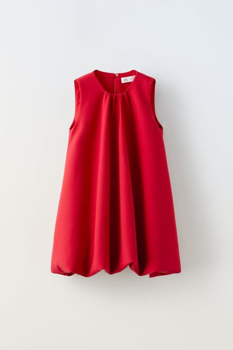 Dresses for Girls | ZARA United States Zara Kids Dress, Zara Red Dress, Wednesday Dress, Floral Tulle Dress, Combination Dresses, Striped Linen Dress, Contrast Dress, Girl Red Dress, Balloon Dress