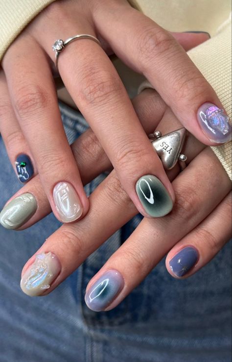 Aya Takano Nails, Cold Nails, Hippie Nails, Punk Nails, Minimal Nails, Crazy Nails, Pretty Gel Nails, Cute Gel Nails, Soft Nails