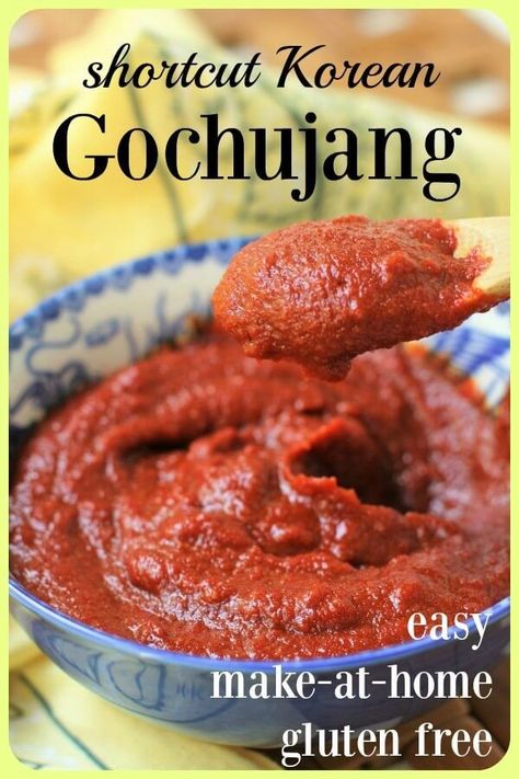 Gochujang Paste, Gochujang Recipe, Dried Red Chili Peppers, Korean Chili, Korean Chili Paste, Gluten Free Kitchen, Gochujang Sauce, Paste Recipe, Korean Cooking