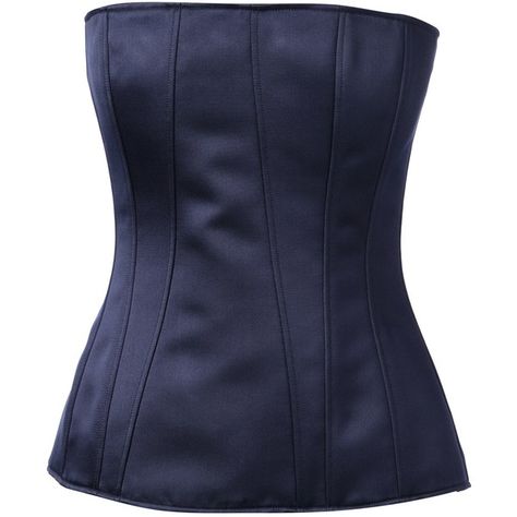 Givenchy bustier top ($860) ❤ liked on Polyvore featuring tops, shirts, bustier, blue, crochet bustier top, blue bustier top, shirts & tops, bustier tops und blue strapless top Strapless Shirt, Blue Corset, Strapless Bustier, Navy Blue Top, Navy Blue Shirts, Strapless Corset, Blue Crochet, Model Outfits, Bustier Top