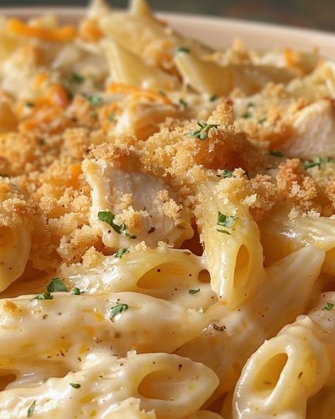 Made this tonight and didn't change a thing! So flavorful! Chicken Penne Casserole, Penne Casserole, Pasta With Chicken, Chicken Penne, Leftover Rotisserie Chicken, Pasta Dinner Recipes, My Recipes, Easy Casserole Recipes, Chicken Recipes Casserole