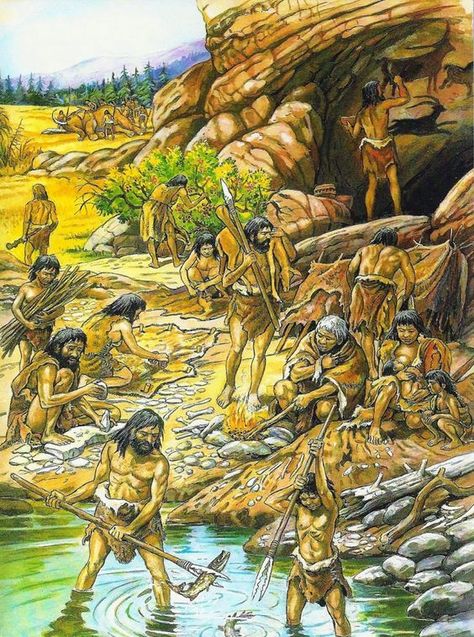 Ice Age Village, Paleolithic Era, Prehistoric Man, Prehistoric World, Early Humans, Prehistoric Art, Paleo Art, Stone Age, Prehistoric Animals