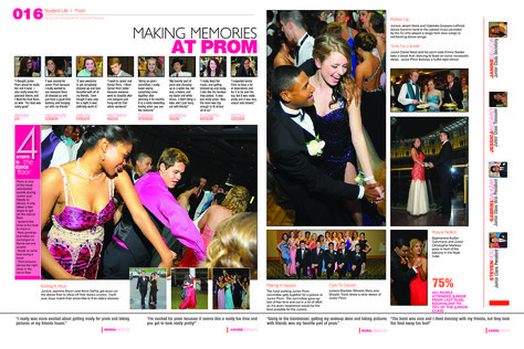 Mortise: this spread I like because it displays the action of what is going on at what appears to be the school dance. The students look happy and like they are having fun which makes this an enjoyable image to look at. Hoco Yearbook Spread, Yearbook Themes Ideas Creative Highschool, Senior Superlatives Yearbook, Prom Spreads Yearbook, Senior Superlatives Yearbook Layout, Homecoming Yearbook Spreads, Yearbook Spread Ideas, Prom Yearbook Spread, School Dance Yearbook Spreads