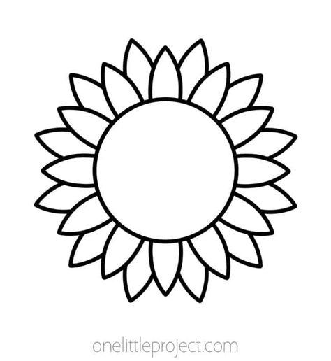 Over 20 free printable sunflower outline pages to use for crafts and coloring. There are 7 different sunflower templates that you can find in all different shapes and sizes! These simple sunflower shapes are perfect for kids crafts, school activities, learning games, or any activity where you might need an outline of a sunflower. Free Printable Sunflower Template, Sunflower Template Free Printable, Sunflower Petals Template, Sunflower Outline, Free Sun Flower Template, Sunflower Drawing Outline, Sunflower Clip Art Black And White, Sunflower Template, Sunflower Coloring Pages