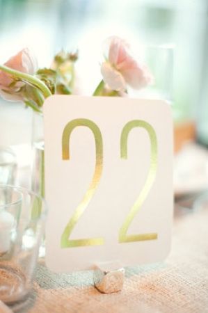 Table Numbers: Big, bold, numerals (rather than writing out "twenty-two") Gold Table Numbers, Stationery Inspiration, Palm Springs Wedding, Theme Color, Beautiful Paper, Wedding Table Numbers, Wedding Beauty, Wedding Stationary, Wedding Paper