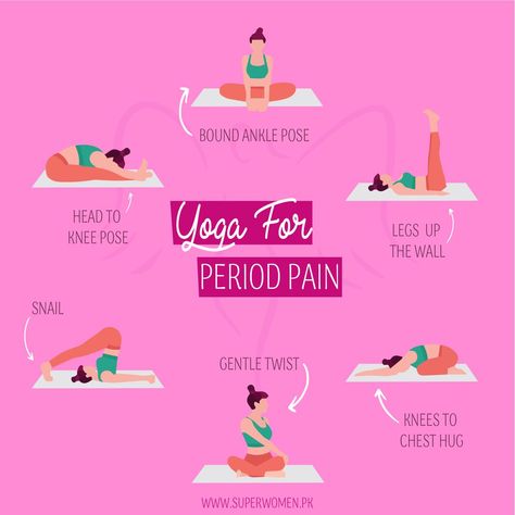 There are some simple ways of lightening the severity of period crampsWe have gathered some of the best positions to help youSave these steps for your next cycle and give it a tryhealthylifestyle healthywomen yogalife womenempowerment womensupportingwomen superwomenspower superwomenpakistan Yoga For When Your On Your Period, Yoga Poses For Cramps, Exercises To Help Period Cramps, Help Cramps Period Pains, Stretching For Period Cramps, Workouts For Period Cramps, Yoga To Help With Period Cramps, Period Yoga Cramps, Yoga Poses To Help With Period Cramps