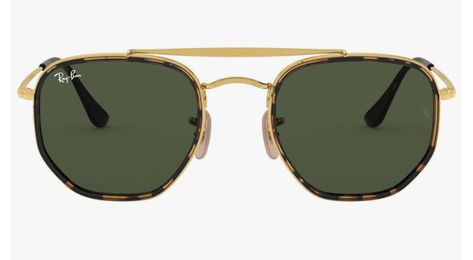 Classic Ray Ban RB3648M Unisex Sungles, Gold, 52 Ray Ban Models, Round Ray Bans, Green Sunglasses, Ray Ban Glasses, The Marshall, Green Lenses, Sports Glasses, Luxury Eyewear, Gold Sunglasses