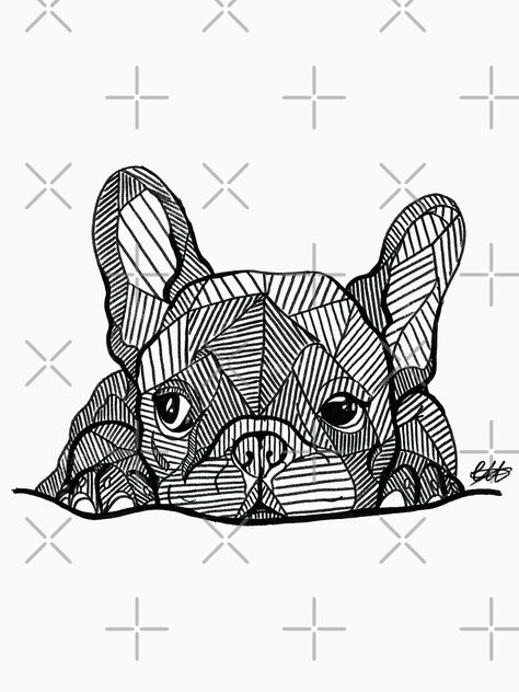 "French Bulldog Puppy" T-shirt by georgieartist | Redbubble French Puppy, French Bulldog Wallpaper, Bulldog Wallpaper, French Bulldog Painting, French Bulldog Tattoo, Fawn French Bulldog, French Bulldog Breed, French Bulldog Facts, Bulldog Tattoo