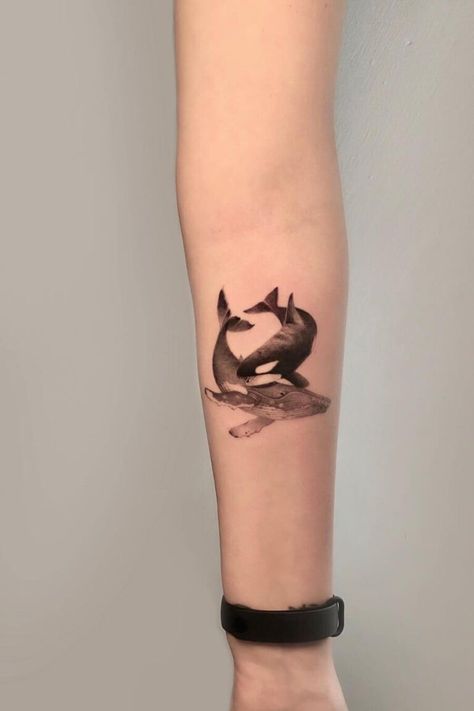 Small Animal Tattoo Ideas, Small Animal Tattoo, Little Elephant Tattoos, Ocean Tattoo Ideas, Hai Tattoo, Bird And Flower Tattoo, Small Animal Tattoos, Lizard Tattoo, Cute Animal Tattoos