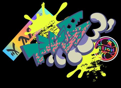 SPLATOON 3 GRAFFITI PNG OFFICIAL NINTENDO Splatoon Graffiti, Splatoon Aesthetic, Gaming Pictures, Nintendo Splatoon, Splatoon 2 Art, Splatoon 3, Salmon Run, Graffiti Doodles, Decorative Lines