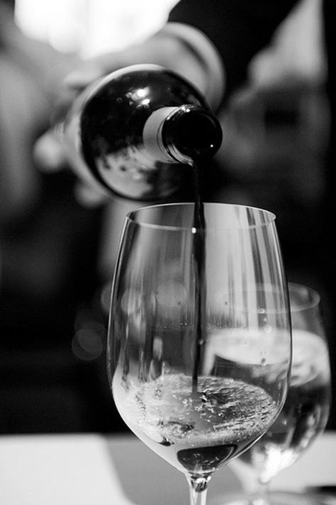 Vino Wine Glass, Wine, Black And White, Glass, White, Black