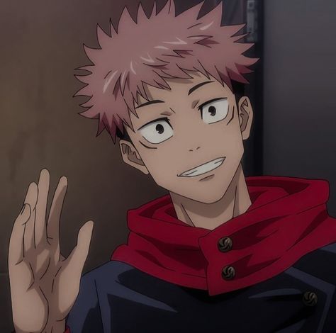 DEKS . itadori yuuji . itadori yuuji icon . itadori yuuji aesthetic . itadori yuuji icon aesthetic . itadori yuuji aesthetic icons . Jujutsu kaisen Jujutsu Kaisen, Jujutsu, The Story, Red, Anime, Hair