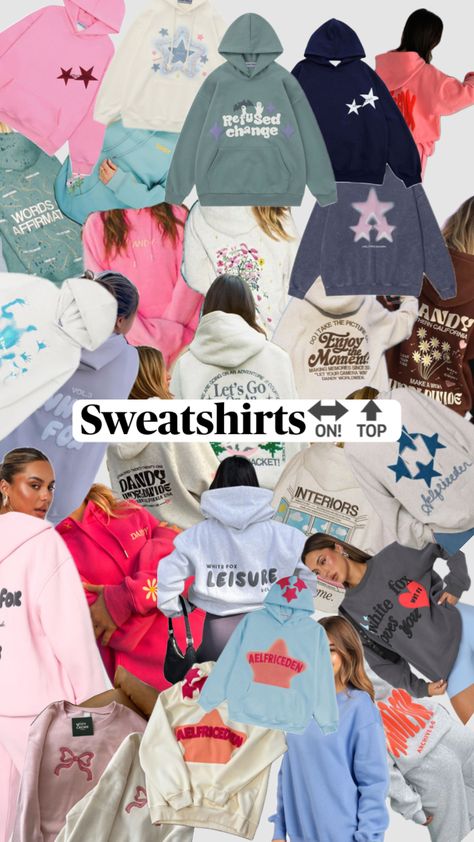 I love sweatshirts #preppy #sweatshirt #dandy #whitefox Sweatshirts Preppy, Preppy Sweatshirts, Downtown Outfits, White Fox, Dandy, Casual Outfits, I Love, Sweatshirts, Outfit Inspo