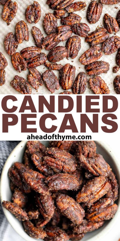 Pecans For Salad, Candied Pecans For Salad, Fruit And Yogurt Parfait, Thyme Recipes, Snack Smoothie, Pecan Salad, Vegan Living, Pecan Recipes, Fun Recipes