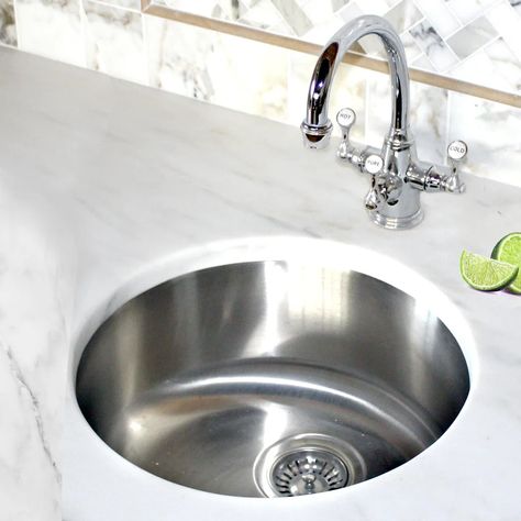 Nantucket Sinks 18.3" x 18.3" Round Undermount Bar Sink | Wayfair Ironing Centers, Undermount Bar Sink, Countertop Support, Composite Kitchen Sinks, Bar Prep, Pantry Organizers, Prep Sink, Drain Opener, Bar Sink