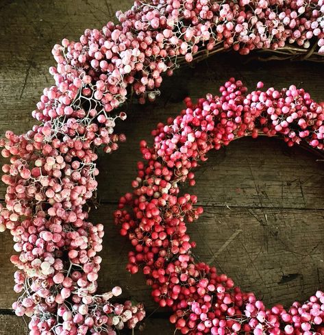 Pepper berry wreaths in the making # #fancifulposy #pepperberry #pepperberrywreath #pepperberrydecor Pepper Berry, Berry Wreath, Berry, Wreath, Stuffed Peppers, Christmas, On Instagram, Instagram