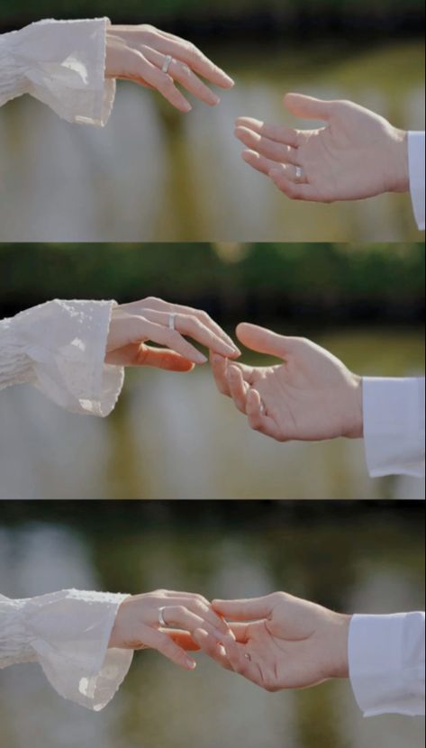 Couple Hand Reference, Couple Hands Poses, Hand Pose Couple, Wedding Holding Hands, Muslim Wedding Photos, Wedding Ring Hand, Pre Wedding Photoshoot Props, Foto Wedding, Wedding Photoshoot Props