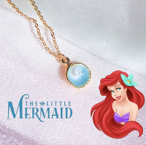 Ariel Necklace, Disney Mermaid, Disney Jewelry, Little Mermaid, The Little Mermaid, Ariel, Mermaid, Disney, Quick Saves