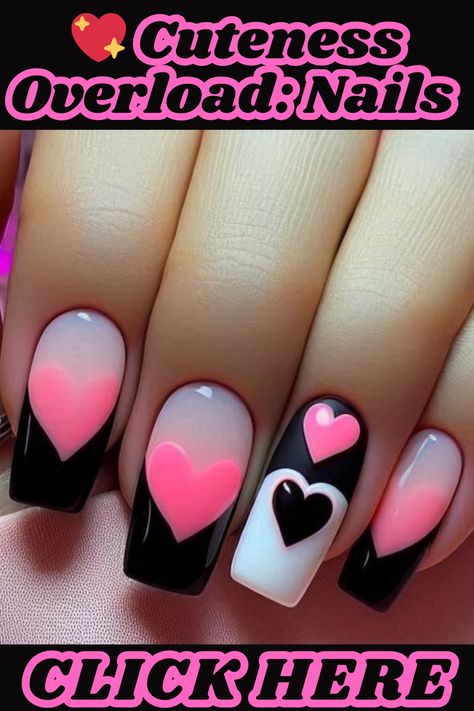 Valentine Gel Nail Designs, Nail Designs With Hearts, Trendy Nail Ideas Acrylic, Saved Nails, Club Nails, Coral Nails With Design, Valentines Day Nail, Pink Nail Art Designs, Pastel Nails Designs