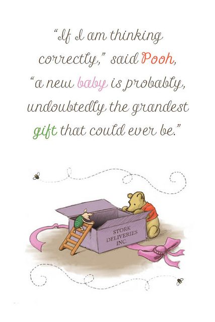 winnie the pooh quotes | New Baby Quote~ Winnie the Pooh | Flickr - Photo Sharing! New Baby Quotes, Winnie The Pooh Quote, Pooh Birthday, Winnie The Pooh Birthday, Winnie The Pooh Quotes, Pooh Quotes, Pregnancy Quotes, Everything Baby, Pooh Bear