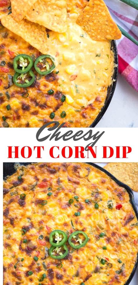 Creamy Cheesy Hot Corn Dip Incredible Recipes, Jalapeño And Corn Dip, Pimento Corn Dip, Cheesy Hot Corn Dip 12 Tomatoes, Boursin Cheese Corn Dip, Hot Salsa Dip, Boursin Corn Dip, Roasted Corn Dip Recipe, Hot Corn Dip Pioneer Woman