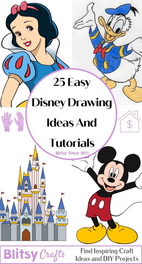 Easy How To Draw Disney Characters, Disney Art Drawings Easy Step By Step, Easy Disney Characters To Draw, Cute Easy Drawing Ideas Cartoon Characters, Disney Cartoon Characters Drawing, How To Draw Disney Characters, Disney Drawings Easy, Disney Drawing Ideas, Drawing Ideas Disney