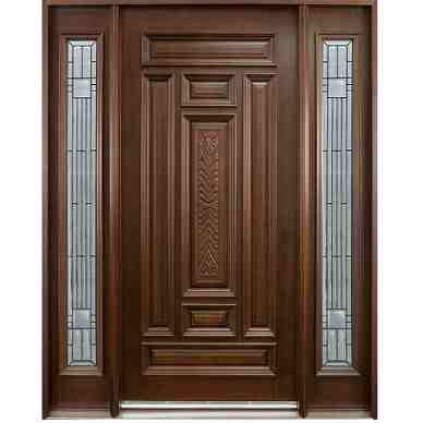 Solid Door Hpd338 - Solid Wood Doors - Al Habib Panel Doors Solid Wood Front Entry Doors, Main Door Design Photos, Wood Front Entry Doors, Exterior Entrance, Pintu Interior, Entry Door Designs, House Main Door, House Main Door Design, Door Design Photos