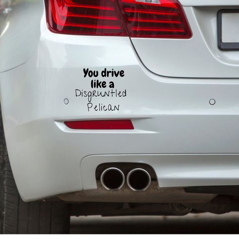 Funny Car Stickers For Women, Funny Car Stickers Humor, Hilarious Bumper Stickers, Sarcastic Bumper Stickers, Funny Car Decals, Car Memes Humor, Car Humor, Car Stickers, Car Decals