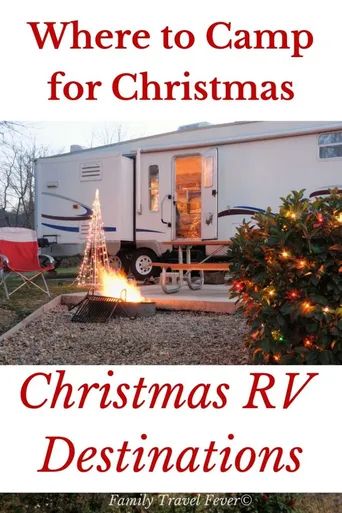 12 Magical Places to Camp this Christmas (Best Winter Camping Destinations) Family Travel Fever Christmas Rv, Rv Christmas, Florida Campgrounds, Christmas Family Vacation, Christmas Camping, Best Rv Parks, Rv Resorts, Rv Holiday, Rv Destination