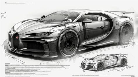 Bugatti Chiron Sketch, Bugatti Chiron Drawing, 4k Hd Wallpaper, Blueprint Art, Automotive Engineering, Bugatti Chiron, White Car, Car Sketch, Sketch Drawing