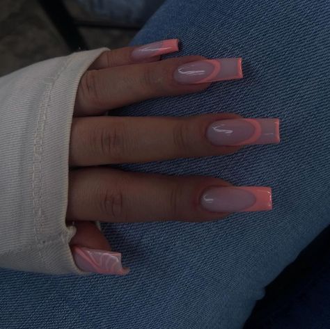 Amazing Top Nail Ideas Inspiration - davidreed.co Peach French Nails, French Nail Ideas, Christmas Nail Inspo, Peach Nails, White Nail Art, French Nail, Top Nail, Orange Nails, Christmas Nail