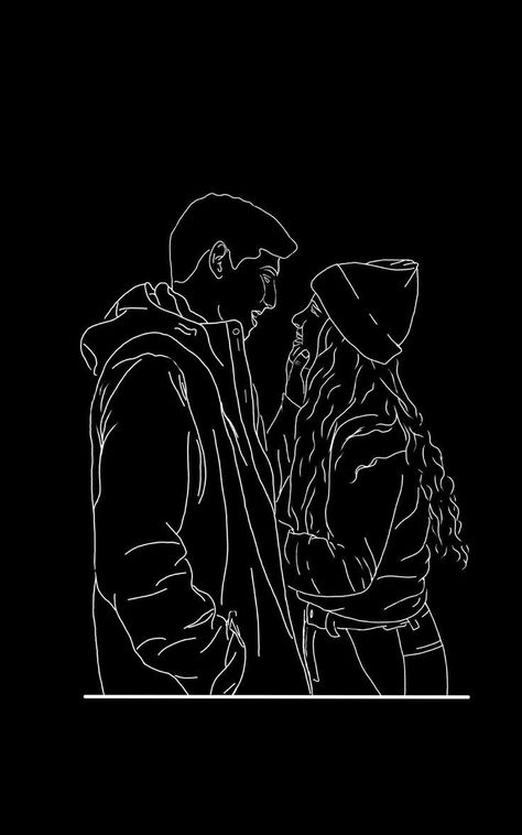 Black Line Emoji Art Wallpaper, Black Line Art Wallpaper, Line Emoji, Line Art Images, Love Couple Wallpaper, Black Paper Drawing, Scary Wallpaper, Embroidery Wall Art, Black And White Art Drawing