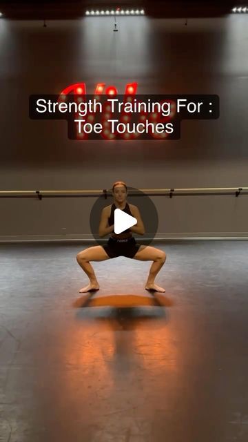 The Vibe on Instagram: "Strength Training For Toe Touches When you’re working toward a powerful toe touch you have to consider the height, power and hip rotation. Here are some exercises to help you do that: 👉 4 Sumo Squats 👉 4 Sumo Squat Jumps 👉 4 Battements on the right and left (presenting the hamstring forward 👉 30 seconds Glute Bridge 👉 20 Butterfly Knee Pulses 🔁 Repeat Two Times Add to your next warm up and watch your toe touches “pop” at the top." How To Do A Toe Touch, Toe Touches Workout, Toe Touches Exercise, Dance Flexibility Stretches, Flexibility Stretches, Dance Flexibility, Squat Jumps, Toe Touches, Stretches For Flexibility