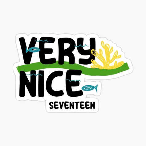 Going Seventeen Logo, Svt Stickers, Seventeen Very Nice, Seventeen Logo, Drawing Stickers, Material Gworl, Kpop Stickers, Going Seventeen, Phone Stickers