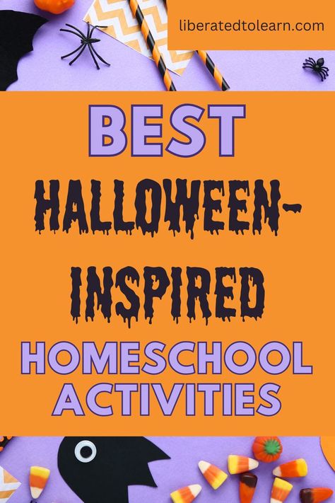 If you’re looking for some fun Halloween-inspired homeschool activities this spooky season, these are for you! Halloween Unit Study, Halloween Classroom Activities, Halloween Teaching, Halloween Lesson, Mathematics Activities, Halloween Science, Homeschool Preschool Activities, Homeschool Lesson Plans, Homeschool Projects