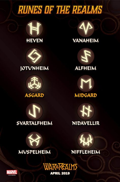 Marvel Reveals Runes of the Realms of War of the Realms Norse Dnd, Gamora Marvel, Norse Mythology Tattoo, Small Tats, Norse Tattoo, Norse Runes, Marvel Wallpaper, Bullet Journal Doodles, Norse Mythology